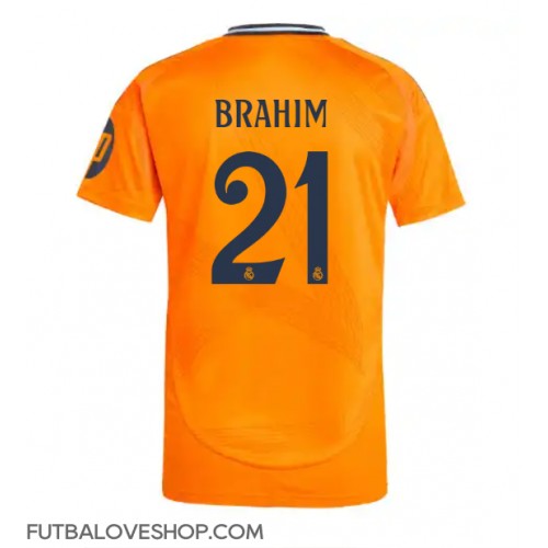 Dres Real Madrid Brahim Diaz #21 Preč 2024-25 Krátky Rukáv